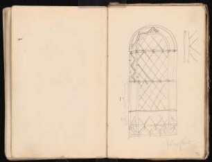 Skizzenbuch: Handskizzen von 1885: Nische (?)