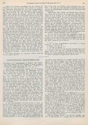 253-255 [Rezension] Neotestamentica et patristica