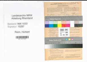 Entnazifizierung Herbert Reim , geb. 28.04.1922 (Handschuhmacher)
