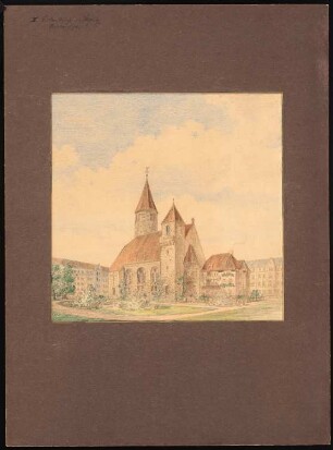 Kirche, Berlin-Steglitz: Perspektivische Ansicht