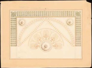 Dekorationsstudien: Deckenspiegel mit Mittelrosette
