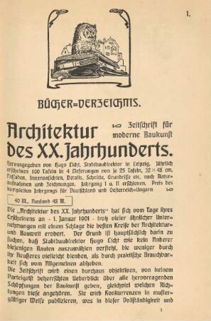 Bücher-Verzeichnis.