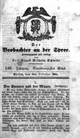 41. Stück, 9. Oktober 1854
