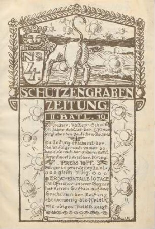 4.1915: Schützengrabenzeitung