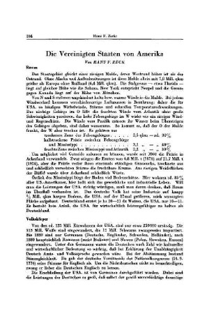 Die Vereinigten Staaten von Amerika