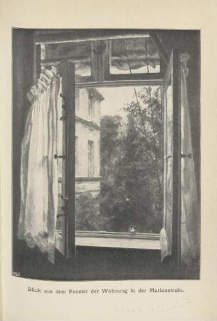 Blick aus dem Fenster der Wohnung in der Marienstraße