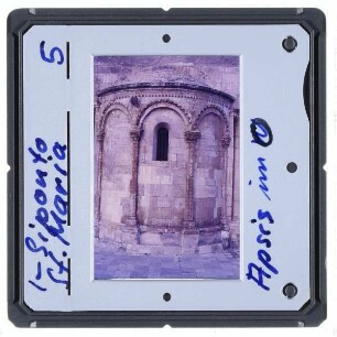 Siponto, Santa Maria Maggiore : Apsis im Osten