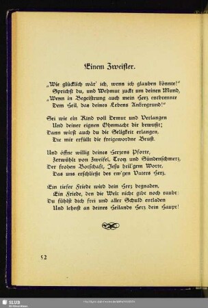 Einem Zweifler