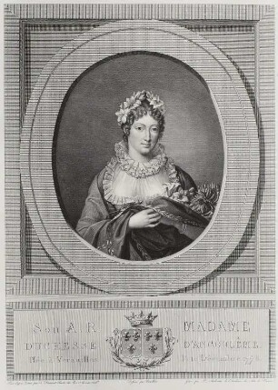 Bildnis Madame Angoulême, Marie Therese Charlotte d'Artois von Frankreich