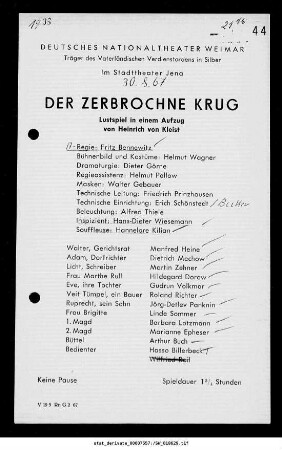 Der zerbrochne Krug
