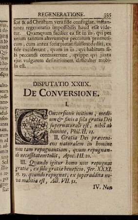Disputatio XXIIX. De Conversione