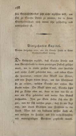 Vierzehntes Kapitel. Worinn fortgesetzt wird, wie sich Sancho Pansa in seiner Statthalterschaft betrug