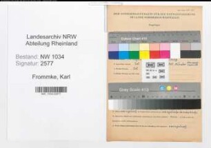 Entnazifizierung Karl Frommke , geb. 18.08.1905 (Unteroffizier)