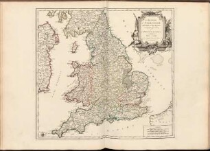 Le Royaume D'Angleterre : divisé selon les sept Royaumes, ou Heptarchie des Saxons avec La Principauté De Galles ; et subdivisé en Shires et Comtés ; Avec Privilege