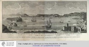 Veduta del Golfo di Baja, e di Pozzuola, alla di cui Imboccatura si ravvisano le tre Isole di Nisida, di Procido, e d'Ischia... da Giovanni Gravier... in Napoli. Neapel 1760.