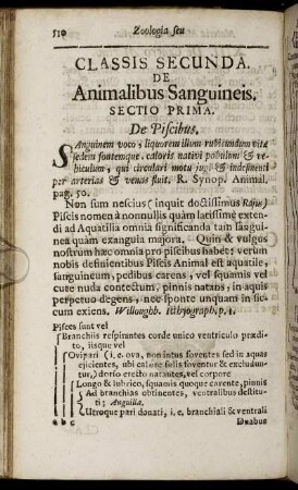 Sectio Prima. De Piscibus. - Sectio Secunda. De Avibus.