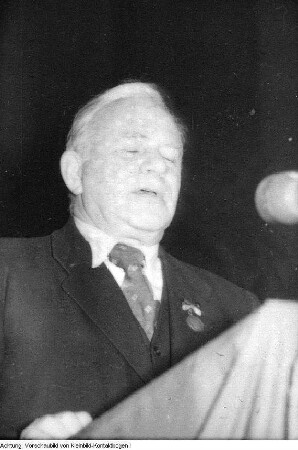 Görlitz, Kundgebung der Gewerkschaft Gesundheitswesen mit einer polnischen Delegation, Maxim Zetkin und Prof. Dr. Welker, Verdienter Arzt des Volkes, Auftritt der Sport- und Kulturgruppe der Staatsanstalt für Krankengymnastik Leipzig, 13./14. Februar 1951