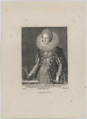 Bildnis der Maria Elisabetha Drvcksessia in Walbvrg