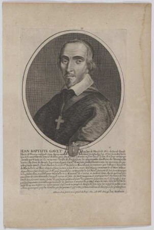 Bildnis des Iean Baptiste Gavlt