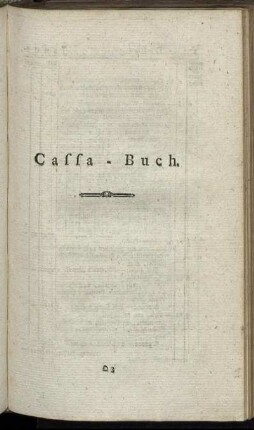 Cassa-Buch