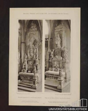 74. Der Altar Johannis d. T. in der Kirche zu Salem. Altar mit der Geburt Christi in der Kirche zu Salem.