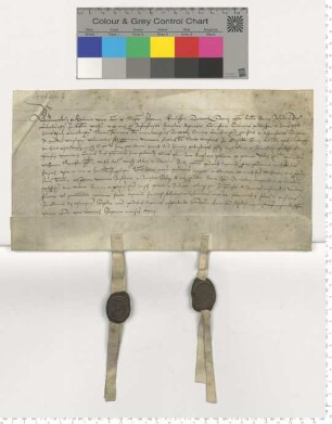 Präsentation an Dr. Magister Joh. Knutzen für eine Vikarie am Marien Altar der Lambertikapelle [lat].