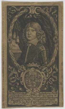 Bildnis des Johann Georg III., Hertzog zu Sachsen