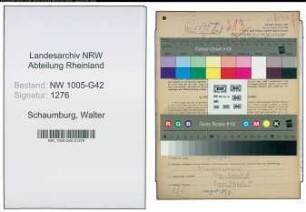 Entnazifizierung Walter Schaumburg , geb. 25.10.1910 (Karosseriemeister)