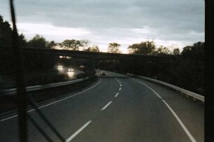 Karlsruhe-Durlach: Umgehungsstraße mit Abendhimmel