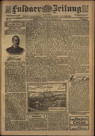Zweite Ausgabe vom Mittwoch, den 26. November 1902.