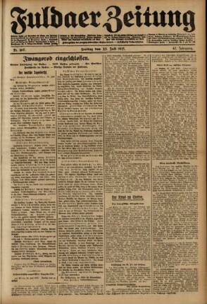 Ausgabe vom Freitag, den 23. Juli 1915.