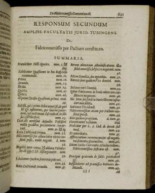 Responsum Secundum [...]