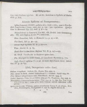 Aliorum Epistolae ad Paumgartnerum