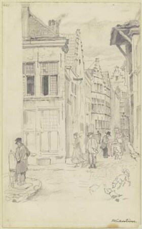 Gasse in Antwerpen