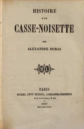Histoire d'un casse-noisette