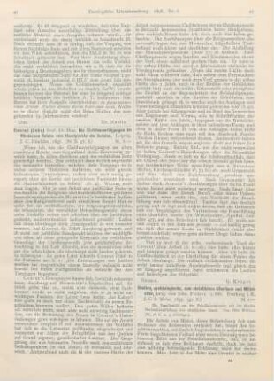 41-42 [Rezension] Conrat, Max (Cohn), Die Christenverfolgungen im Römischen Reiche vom Strandpunkte des Juristen