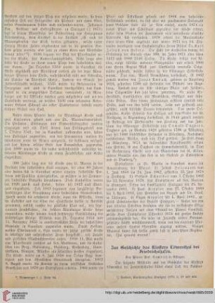 Zur Geschichte des Klosters Löwenthal bei Friedrichshafen, [1]