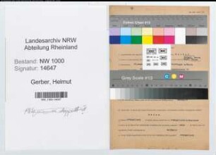 Entnazifizierung Helmut Gerber, geb. 15.08.1914 (Beamter)