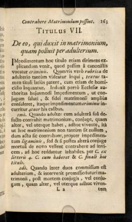 163-169, Titulus VII