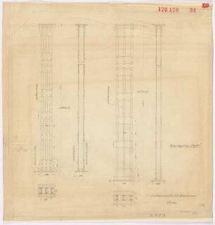 2 Stützen zum 100 KV Schalthaus