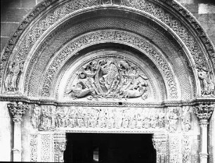 Charlieu (Loire), Abteikirche St. Fortunat, Vorhalle, Nordportal