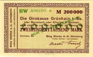 Zweihunderttausend Mark
