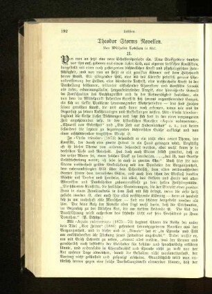 Theodor Storms Novellen. II.