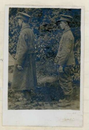 Foto von zwei englischen Kriegsgefangenen