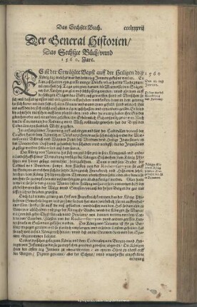 Das Sechßte Buch, unnd 1560. Jare