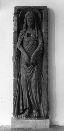 Christus im Grab : Christus im Grab. Sandstein (1286/1300). Mödingen, Klosterkirche Mariä Himmelfahrt