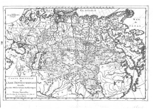 Carte nouvelle de l'Asie septentrionale dressee sur des Observations Authentiques et toutes Nouvelles