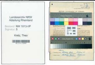 Entnazifizierung Theo Kretz , geb. 13.12.1902 (Polzist)