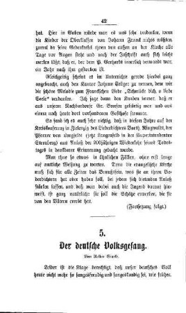 Der deutsche Volksgesang
