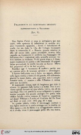 28: Frammento di sarcofago inedito rappresentante il Salvatore